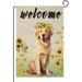 HGUAN Dachshund Garden Flag Sunflower Garden Flag Summer Flag Spring Welcome Yard Flag Floral Dog Flags for Outside 12x18 Double Sided Outdoor Front Porch Decor(9131)