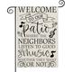 HGUAN Welcome To Our Patio Garden Flag Funny Outdoor Patio Sign Camping Gift Outdoor Banner Welcome Flag (Welcome Patio)