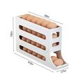 Aihimol Refrigerator Egg Storage Box 4 Tier Rolling Egg Holder Dispenser Kitchen Automatic Scrolling Egg Holder Kitchen Large Capacity Dedicated Rolling Egg Storage Box