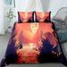 Summer Palm Trees Bedding Set King Double Full Twin Single Size Duvet Cover Pillow Case Bed Linen Set
