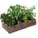 Raised Garden Bed Wood Planter Box Outdoor Planting Bed for Vegetable Flower Square Planter for Patio and Lawn 24 Lx24 Wx10 H Brown