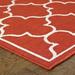 Style Haven Martinique Off-White/Brick Red Lattice Indoor Outdoor Rug- 2 3 x 7 6 Runner 8 Runner Runner Outdoor Indoor Entryway Patio Dining