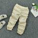 NIUREDLTD Grils Joggers Pants Toddler Girls Pleated Leggings Cargo Pants Loose Casual Sweatpants For 12 Months To 7 Years Casual Baggy Sweatpants For Toddler Grils(White Size 7)