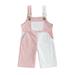 Baby Boys Girls Corduroy Bib Pants Trousers Contrast Color Sleeveless Overalls Suspender Pants