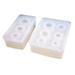 2Pcs Bead Mold Bracelet DIY Craft Resin Silicone Casting Mould Jewelry Making