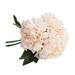 Jhomerit Fake Flowers Vintage Artificial Peony Silk Flowers Artificial Silk Fake Flowers Peony Floral Wedding Bouquet Bridal Hydrangea Pink (Pink)