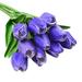 10PCS Artificial Fake Flowers Bouquet Floral Wedding Bouquet Party Home Decor Wonderful Birthday/Wedding/Date/Mother s Day Gift/Decoration Purple