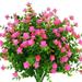 Outdoor Artificial Fake Flowers UV Resistant No Fade Boxwood Faux Plastic Plants for Garden Patio Porch