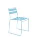 iSiMAR Portofino Stacking Patio Dining Side Chair Metal in Blue | 31.5 H x 19.7 W x 19.3 D in | Wayfair 8001_AT