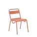 iSiMAR Anglet Stacking Patio Dining Side Chair Metal in Pink | 32.2 H x 19 W x 22.8 D in | Wayfair 7202_RP