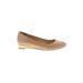 Cole Haan Flats: Slip-on Wedge Minimalist Tan Print Shoes - Women's Size 8 - Round Toe