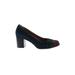 Clarks Heels: Slip On Chunky Heel Classic Blue Shoes - Women's Size 10 - Round Toe