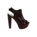 Charlotte Russe Heels: Burgundy Shoes - Women's Size 10