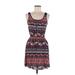Wishful Park Casual Dress - Mini: Red Aztec or Tribal Print Dresses - Women's Size Medium