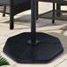 Arlmont & Co. Regula Cantilever Offset Umbrella Base Plastic/Resin in Black | 3 H x 43.3 W x 43.3 D in | Wayfair 88DE482BEDE64281B5102BA56E621C53