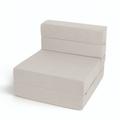 Twin XL Firm 6" Mattress - Alwyn Home Graciela Convertible Bean Bag Chair: Transforming Single Sofa Bed w/ in Gray | 74.8 H x 28 W 6 D Wayfair