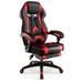 Latitude Run® Adjustable E-Sports Racing Style Chair w/ Padded Headrest, Lumbar Support Blue, Leather | Wayfair CA216FDB14E64128A359F49BCF24093A