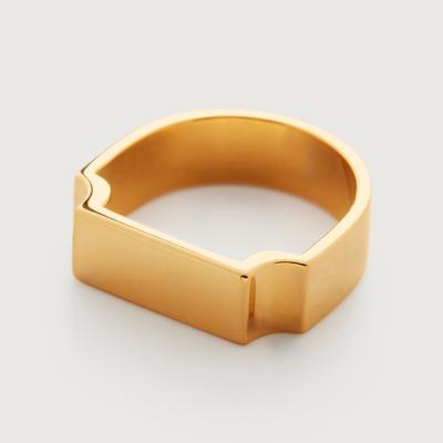 Gold Signature Wide Ring