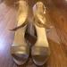 Nine West Shoes | Nine West Size 9 Gold Sparkle Sandals | Color: Gold | Size: 9