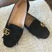 Gucci Shoes | Gucci Shoes | Gucci Gg Marmont Suede Flats In Black Size 39 1/2 Good Condition | Color: Black | Size: 9.5