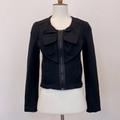 Anthropologie Jackets & Coats | Nwot Anthropologie Sine Black Cropped Bow Jacket | Color: Black | Size: 4