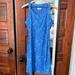 Columbia Dresses | Columbia Blue Splatter Print Cold Bay Tank Dress Size Small | Color: Blue | Size: S