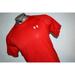 Under Armour Shirts | 23767 Under Armour Gym Shirt Red Polyester Size Medium Mens | Color: Red | Size: M