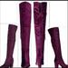 Nine West Shoes | Nine West Purple Jacquard Pattern Otk Boot | Color: Purple | Size: 6.5