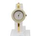 Gucci Accessories | Gucci Watches Gold Tone White Auth Am5459 | Color: Gold | Size: Os