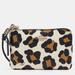 Coach Bags | Coach Black/Brown Leopard Print Leather Zip Wristlet Pouch | Color: Black | Size: Os