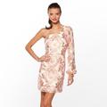 Lilly Pulitzer Dresses | Lilly Pulitzer Naomi One Shoulder Cocktail Dress | Color: Gold/Pink | Size: 0