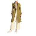 Burberry Jackets & Coats | Nwt Burberry Contrast Knit Trim Trench Coat- Size Us 4 | Color: Green/Red | Size: 4