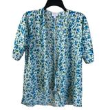 Lularoe Shirts & Tops | Lularoe Bianka Floral Kimono - Girls Or Petite Women | Color: Blue/Green | Size: 12g