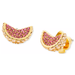 Kate Spade Jewelry | Kate Spade Ny Gold-Tone Pav Crystal Grapefruit Stud Earrings | Color: Gold/Pink | Size: Os
