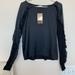 Zara Tops | Nwt Zara Ruffle Blouse | Color: Black | Size: M