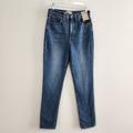 Madewell Jeans | Madewell The Perfect Vintage Jeans 27 Tall Blue Tapered High Rise Denim | Color: Blue | Size: 27