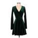 Club L London Casual Dress - Wrap: Green Dresses - Women's Size 2