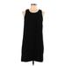 Leith Casual Dress - Shift Scoop Neck Sleeveless: Black Print Dresses - Women's Size Large