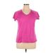 Avia Active T-Shirt: Pink Print Activewear - Women's Size X-Large