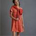 Anthropologie Dresses | Anthro Maeve Harper Velvet Dress | Color: Orange | Size: M