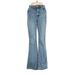 Almost Famous Jeans - High Rise: Blue Bottoms - Women's Size 1 - Sandwash