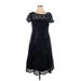 Alyx Casual Dress - Party: Black Solid Dresses - Women's Size 16