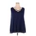 Lane Bryant Sleeveless Top Blue Halter Tops - Women's Size 22 Plus