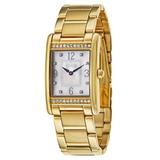 Coach Accessories | Coach Lexington White Dial Ladies Ss Gold Tone Watch W/Crystals & Mop Inlay Euc | Color: Gold/White | Size: Face: 38mm/10mm Thick ...Band:19mm W & 6" L