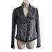 Anthropologie Jackets & Coats | Anthropologie Sat/Sun Gray Knit Moto Jacket Size Xs | Color: Gray | Size: Xs
