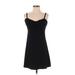 Tommy Bahama Casual Dress - A-Line V Neck Sleeveless: Black Print Dresses - Women's Size 2X-Small