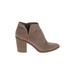 Dolce Vita Ankle Boots: Brown Print Shoes - Women's Size 9 - Almond Toe