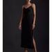 Anthropologie Dresses | Bhldn Cali Satin Cowl-Neck Midi Slip Dress By Anthropologie Nwt 6 | Color: Black | Size: 6