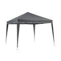 KG KITGARDEN Deluxe Pavillon, Metall Kunststoff, grau, 3x3m