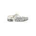 Marc Fisher Flip Flops: Slip On Platform Bohemian White Snake Print Shoes - Women's Size 7 - Open Toe